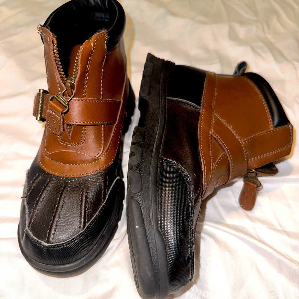 Little boys polo boots